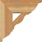 Ekena Millwork Funston Traditional Rough Sawn Bracket w/ Offset Brace, Western Red Cedar, 8"W x 20"D x 20"H BKT0806X20X20FST01RWR - alternate 4